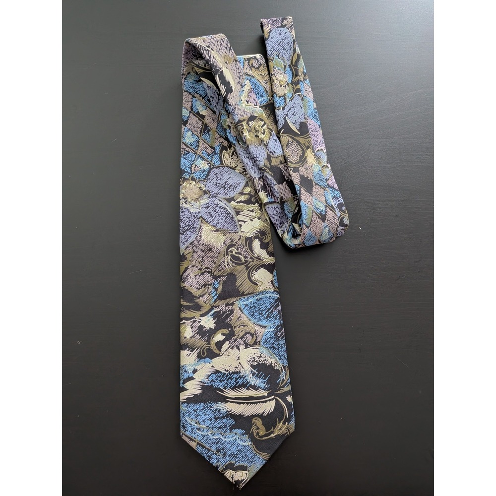 Paco Rabanne Tie Necktie Floral Tropical‎ Print Vintage